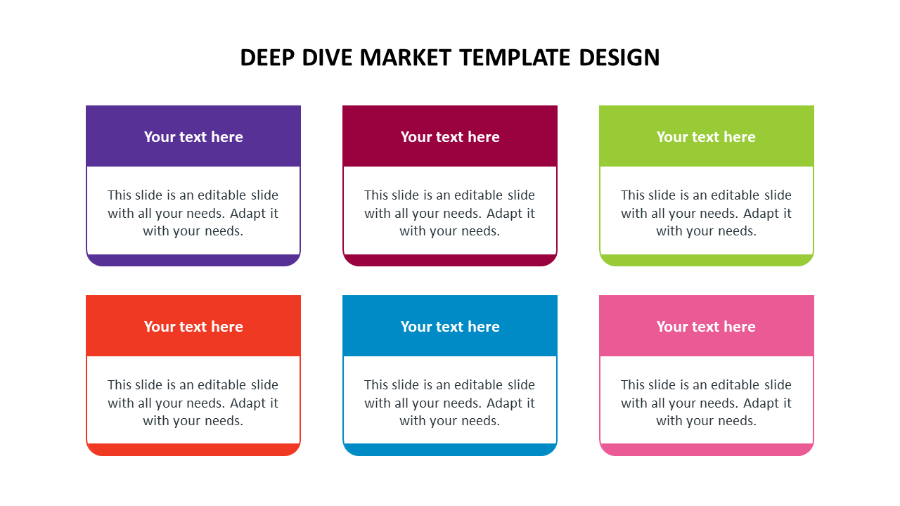Deep Dive Market Template Design PPT and Google Slides